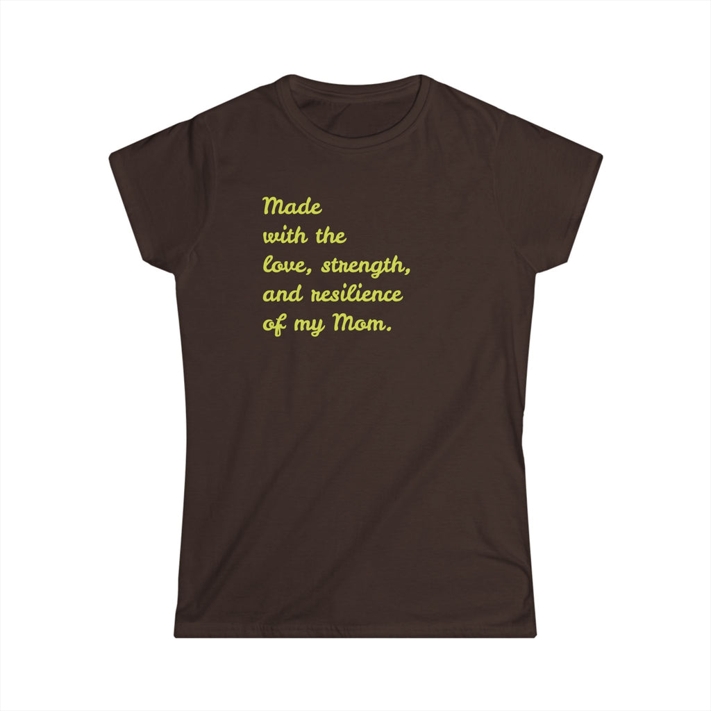 Mom's Love T-Shirt - Softstyle Tee Celebrating Strength, Perfect Gift for Mother's Day, Birthdays, Cozy Casual Wear, Inspirational Tees