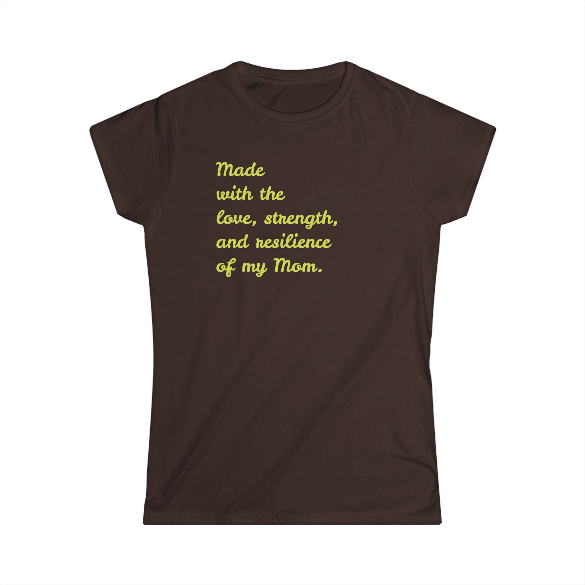 Mom's Love T-Shirt - Softstyle Tee Celebrating Strength, Perfect Gift for Mother's Day, Birthdays, Cozy Casual Wear, Inspirational Tees