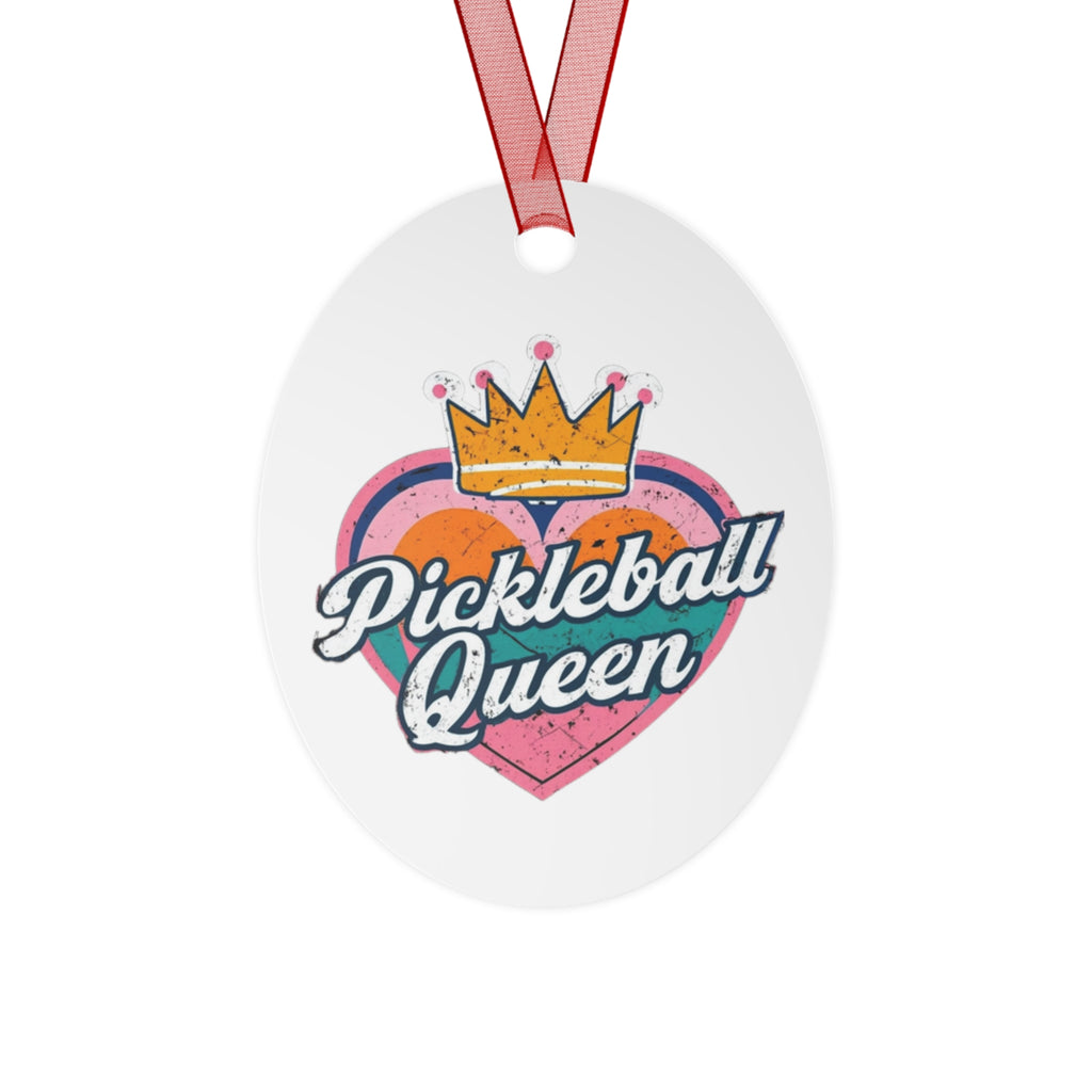 Pickleball Queen Metal Ornaments - Celebrate Your Passion for Pickleball