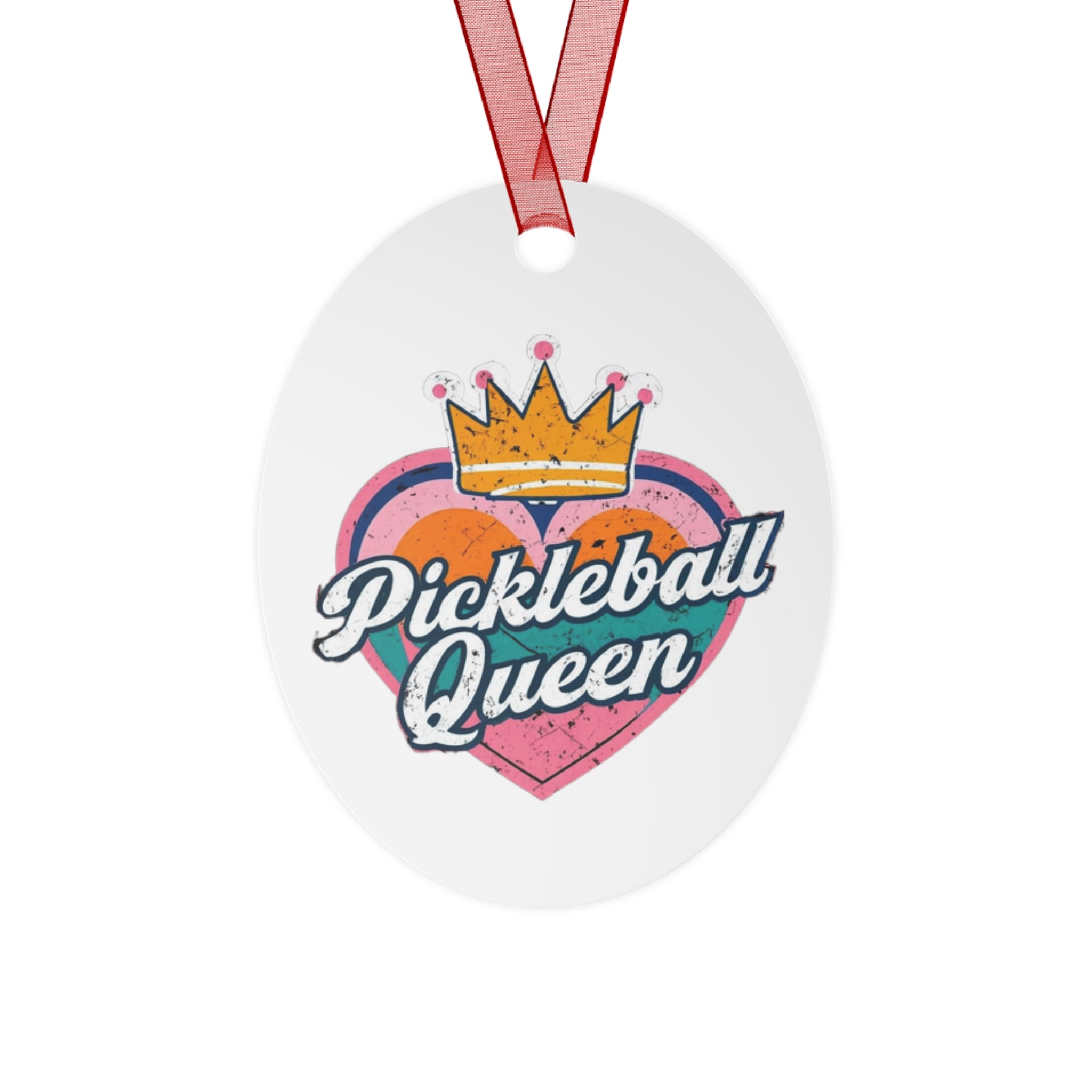 Pickleball Queen Metal Ornaments - Celebrate Your Passion for Pickleball