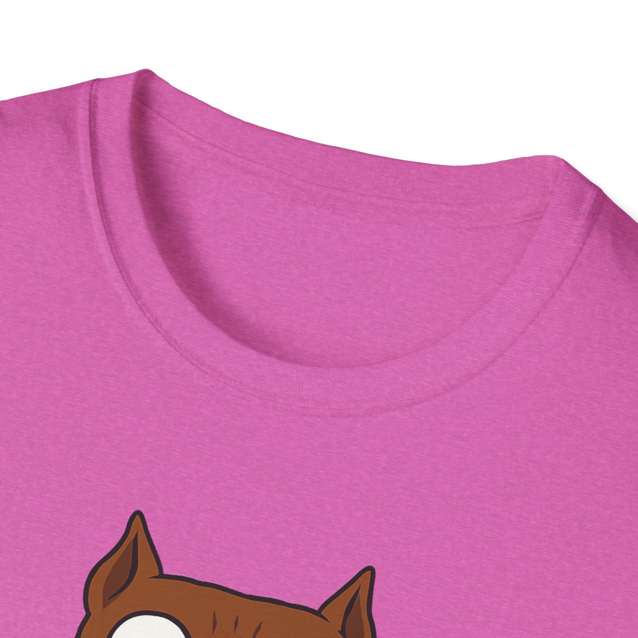 Funny Pit Bull Lover Unisex Softstyle T-Shirt, Amstaff Not a Fighter Dog Tee, Animal Rescue Gift, Dog Mom Dad Shirt