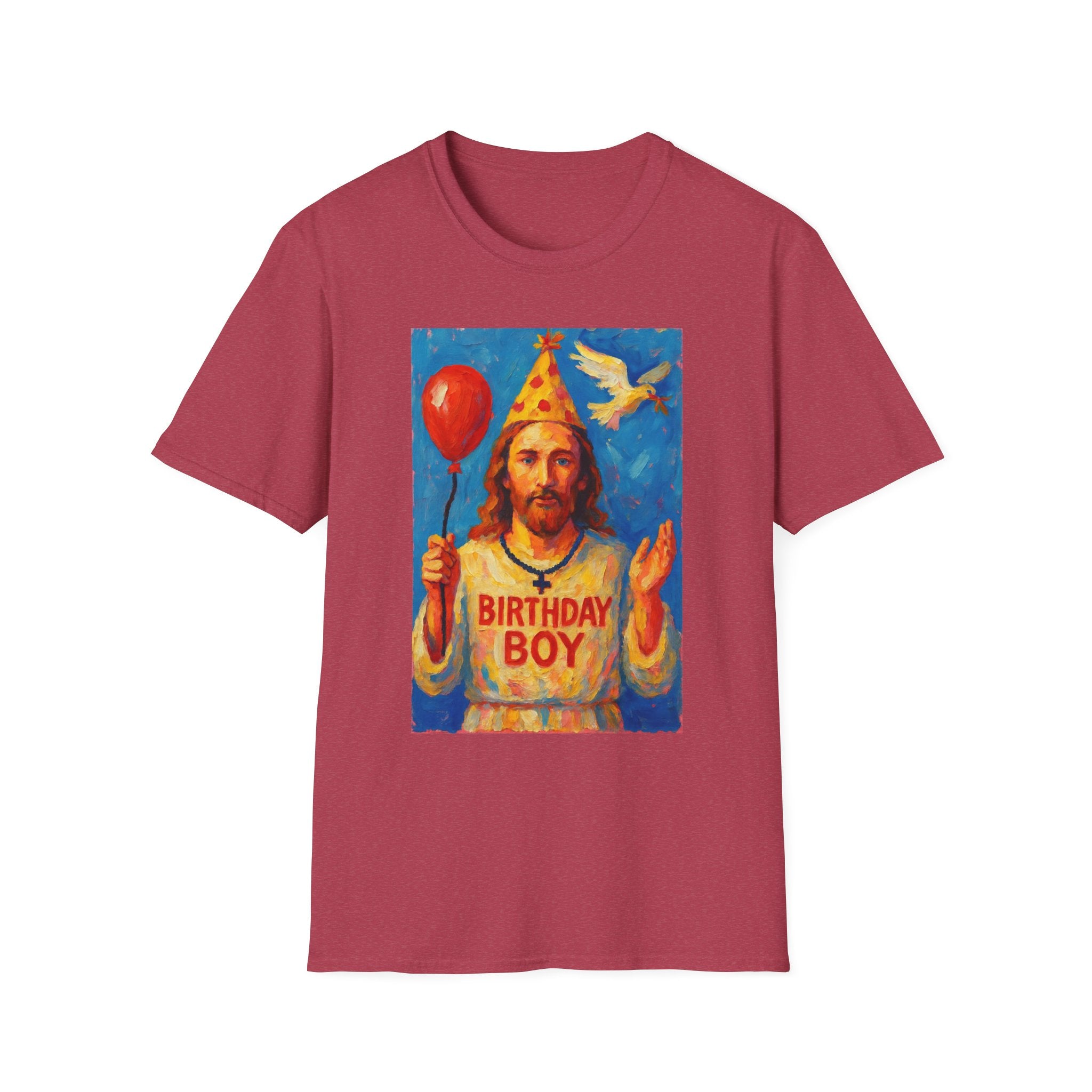Vintage Religious Icon Birthday Boy T-Shirt Go Jesus, it’s your birthday!