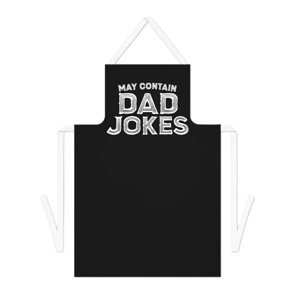 May contain Dad jokes Funny Adult Apron, Kitchen Apron for Men, BBQ Apron, Cooking Gift for Dad, Adjustable Apron with Pockets