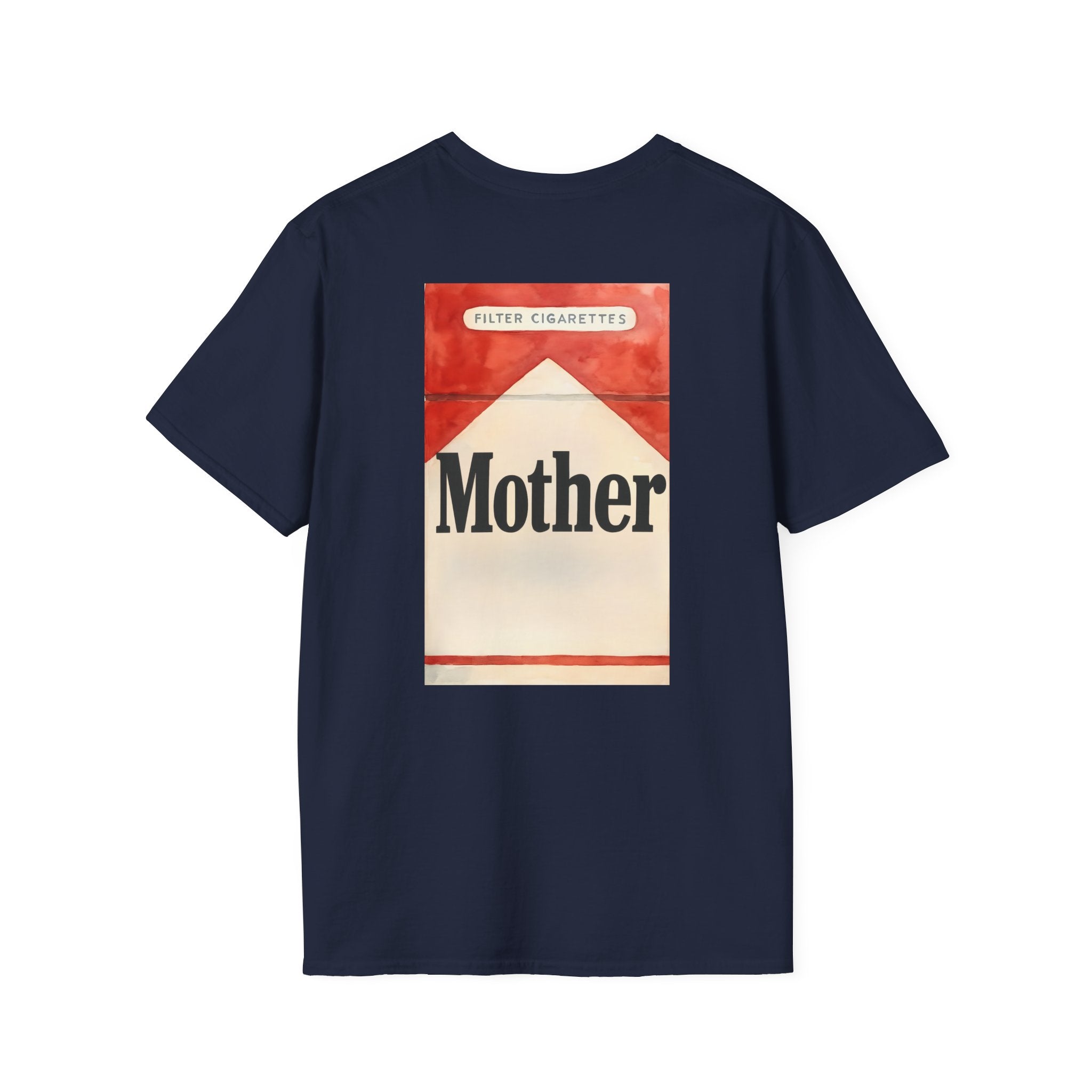 Vintage Cigarette Pack Unisex T-Shirt printed on back