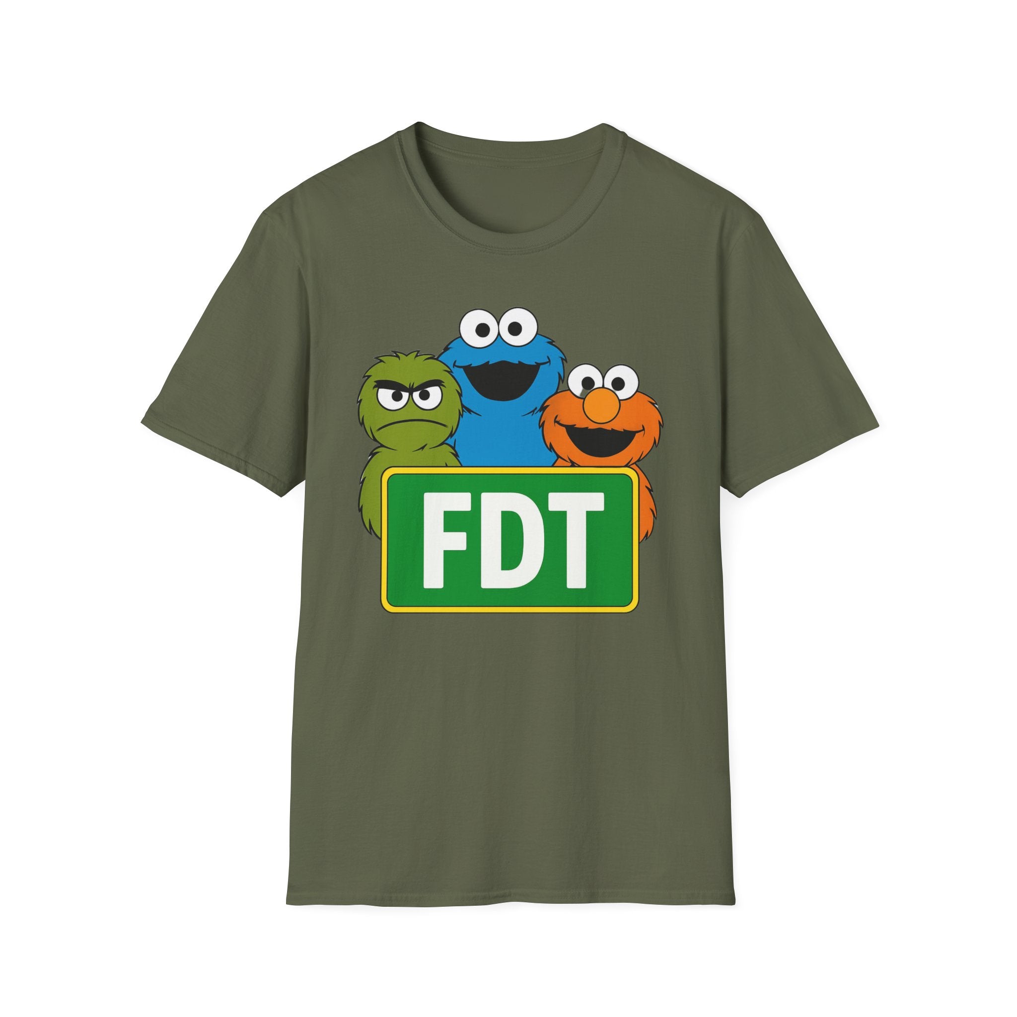 FDT Funny Unisex T-Shirt, Anti Trump Political Humor, Nostalgic Puppets, Kindness, Diversity, Social Justice, Liberal Gift, Funny Political