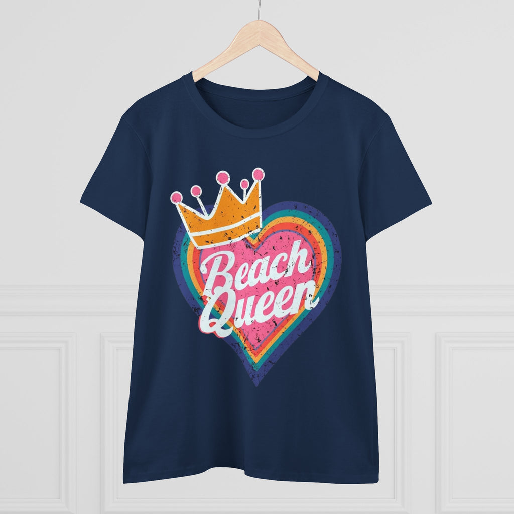 Beach Queen T-Shirt, Summer Vibes Tee, Vacation Shirt, Gift for Beach Lovers, Fun Retro Graphic Tee fun coastal tea for her
