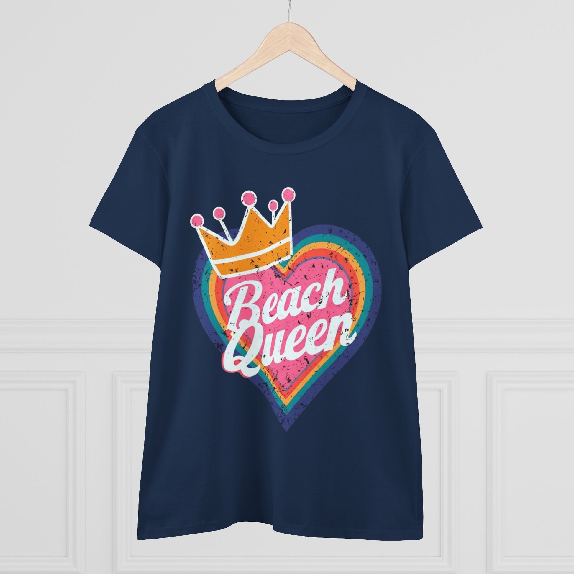 Beach Queen T-Shirt, Summer Vibes Tee, Vacation Shirt, Gift for Beach Lovers, Fun Retro Graphic Tee fun coastal tea for her