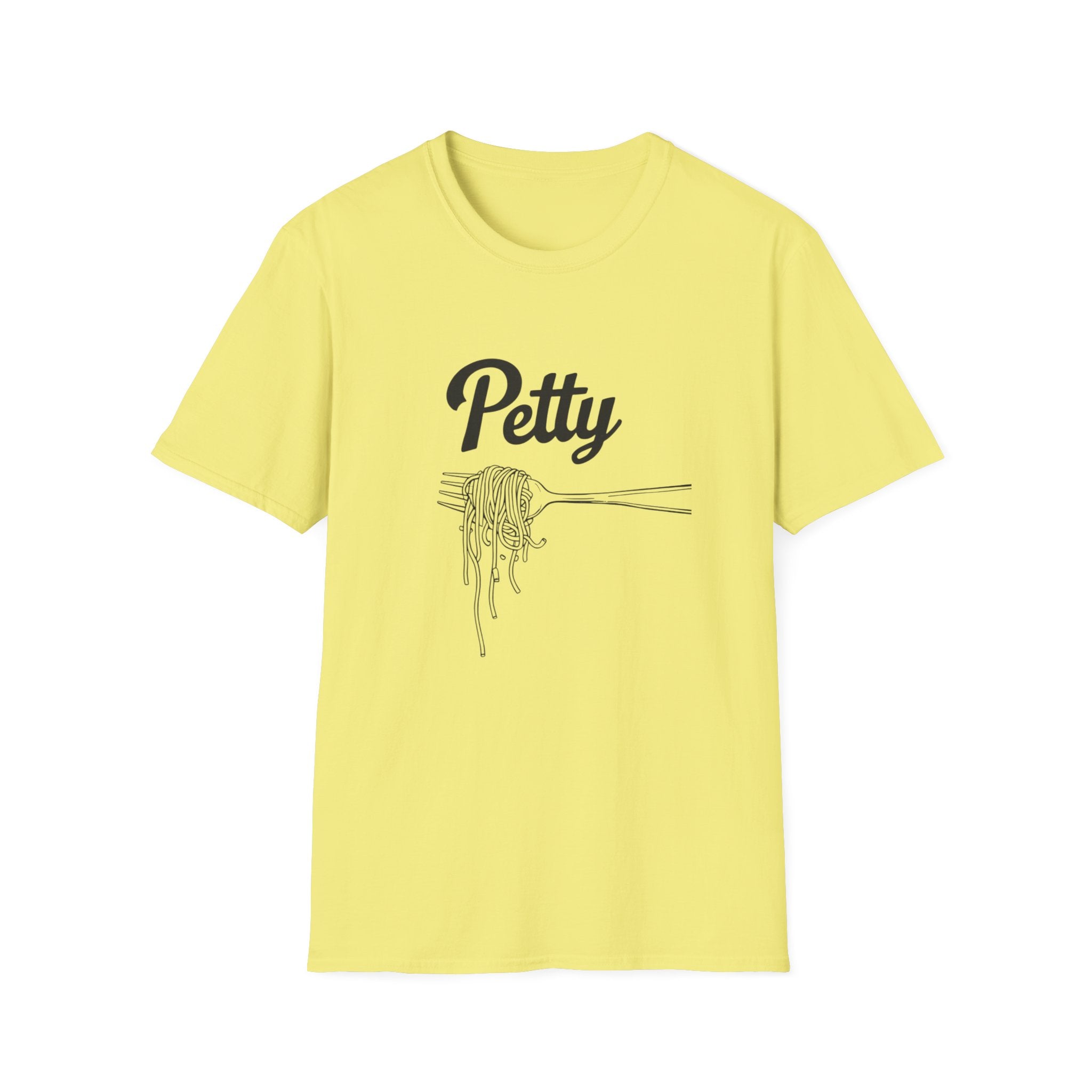 Petty spaghetti Humor Unisex T-Shirt, Funny Graphic Tee, Comfy Casual Wear, Gift for Friends, Quirky Statement Shirt