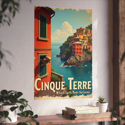 Poster: Cinque Terre Extraterrestrial Travel