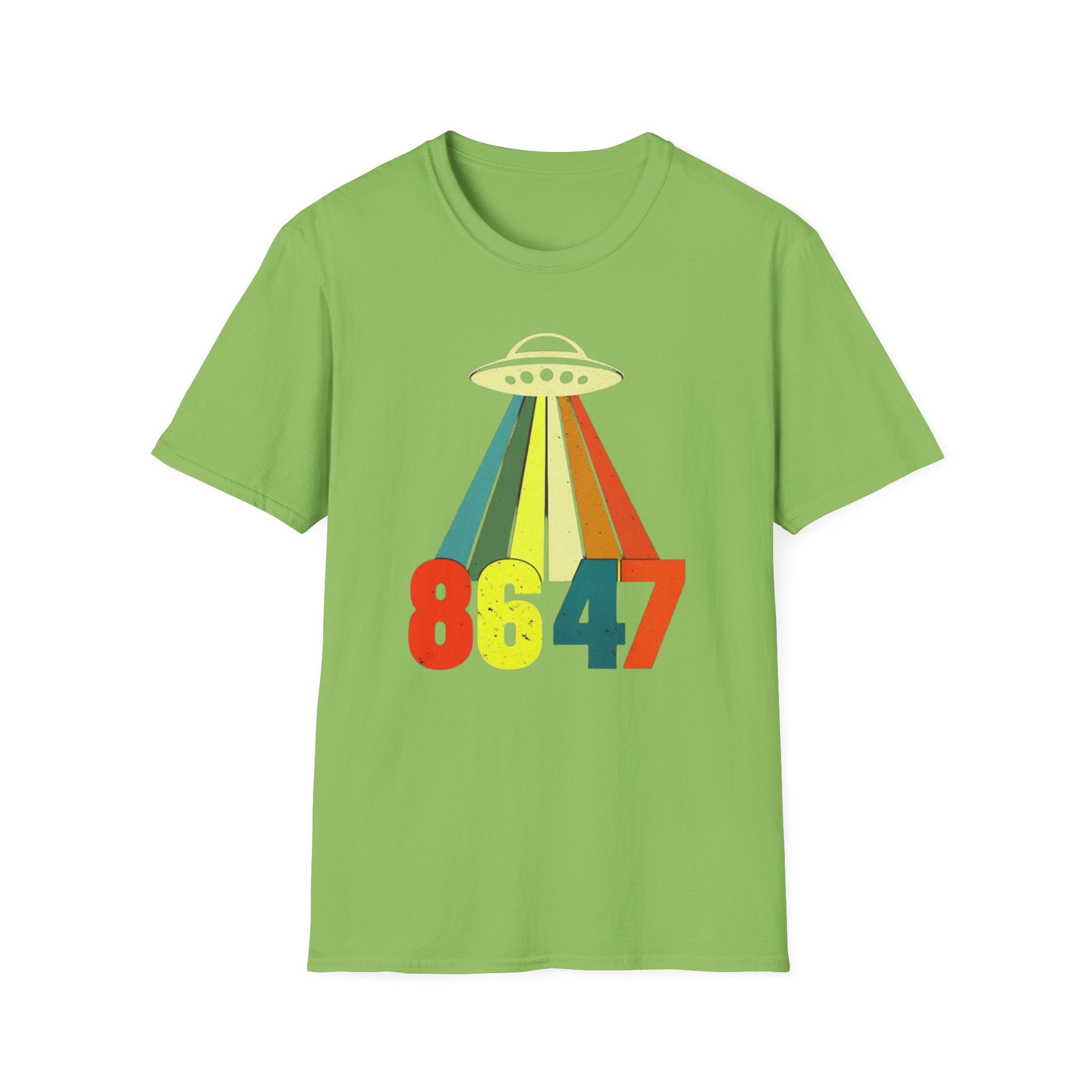 UFO Alien Anti Trump Protest Softstyle T-Shirt, Political Activist Tee, Social Justice Shirt, Protester Gift, Activism Apparel