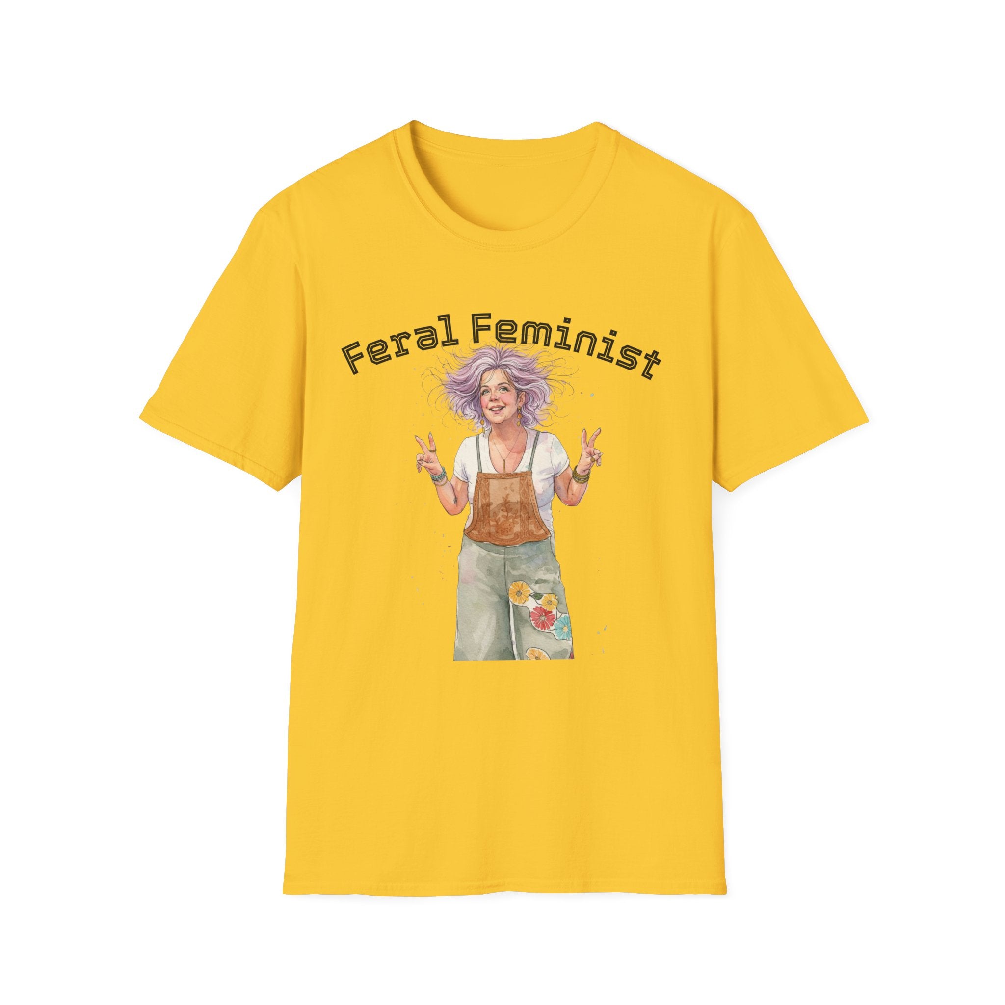 Feral Feminist Boho T-Shirt — Hippie Feminist Graphic Tee