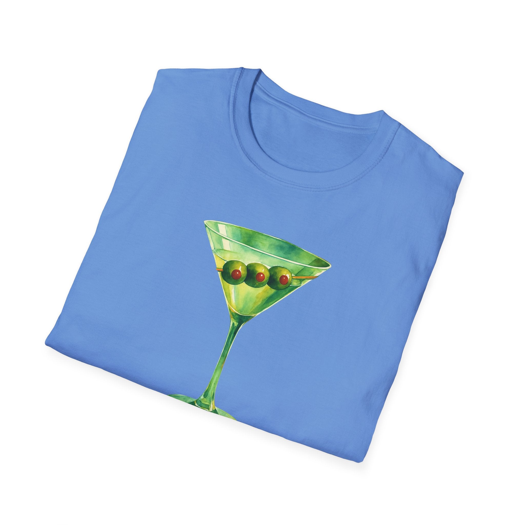 Martini Graphic T-Shirt | Unisex Softstyle Tee | Perfect for Cocktail Lovers, Parties, and Unique Gift Idea, Birthday, Summer Fun gift