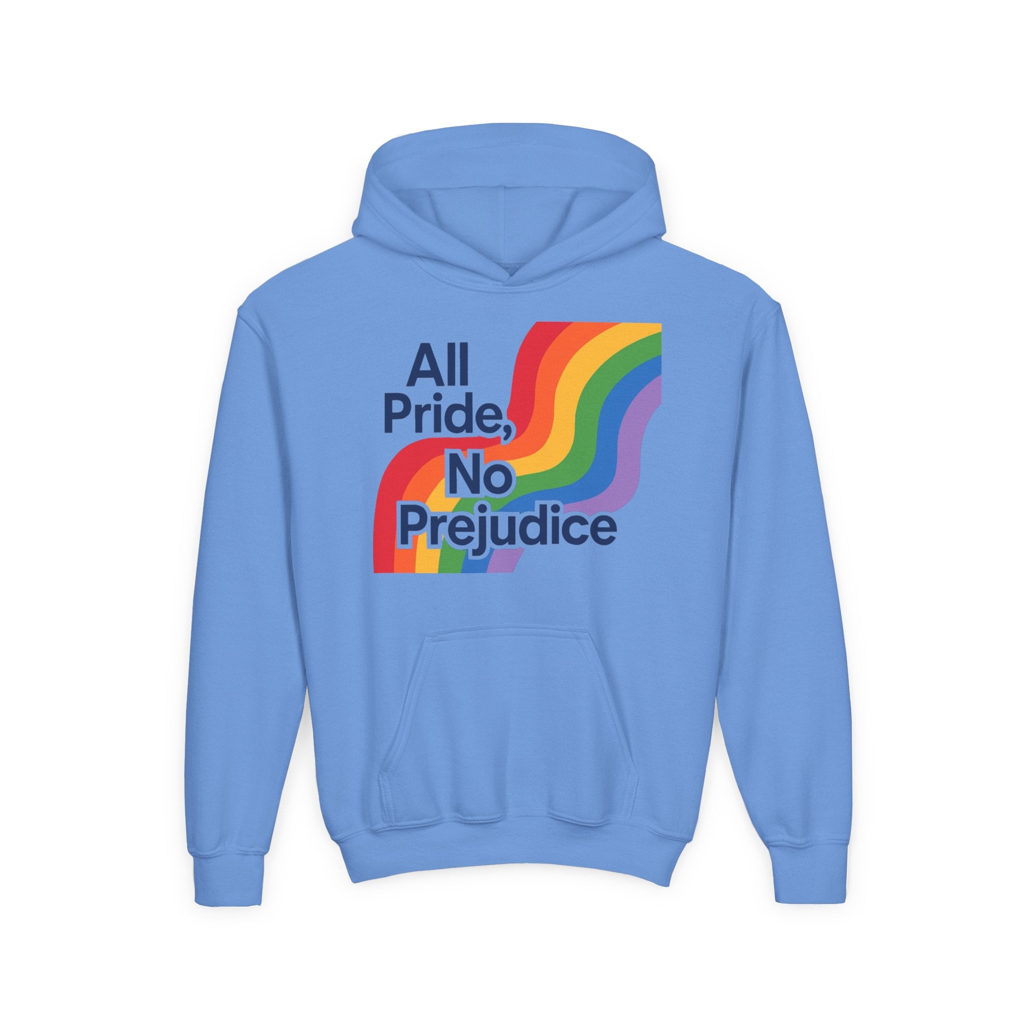 Pride-Themed Youth Hoodie - All Pride, No Prejudice, LGBTQIA+ Apparel, Comfortable Sweatshirt, Gift for Pride Day, Inclusive Fashion, [...]