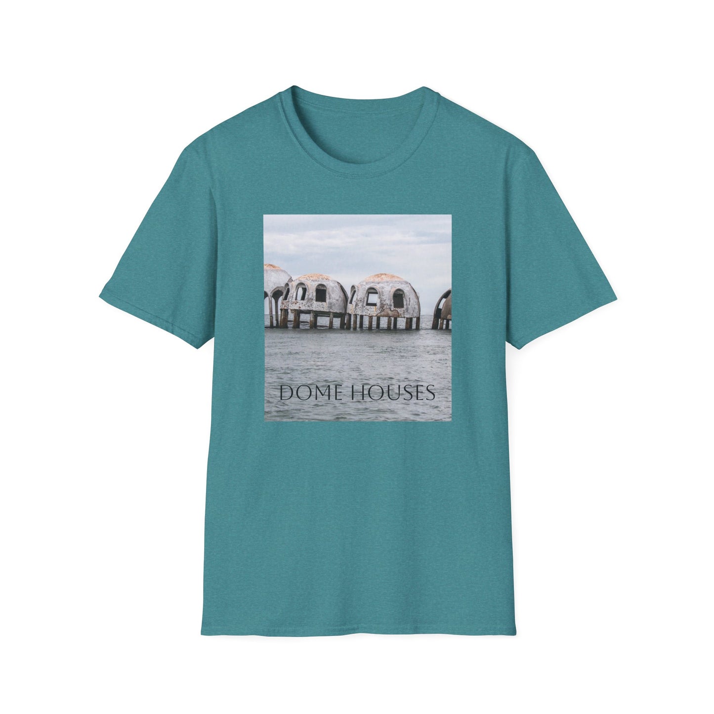 Cape Romano Dome Houses Marco Island Unisex Softstyle T-Shirt, Florida Vacation Beach Tee, Graphic Tee, Coastal Gift, Travel Shirt