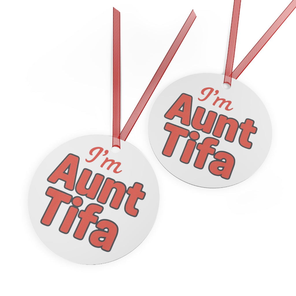 Ornament Set - Aunt Tifa Holiday Decor Anti Trump Antifa