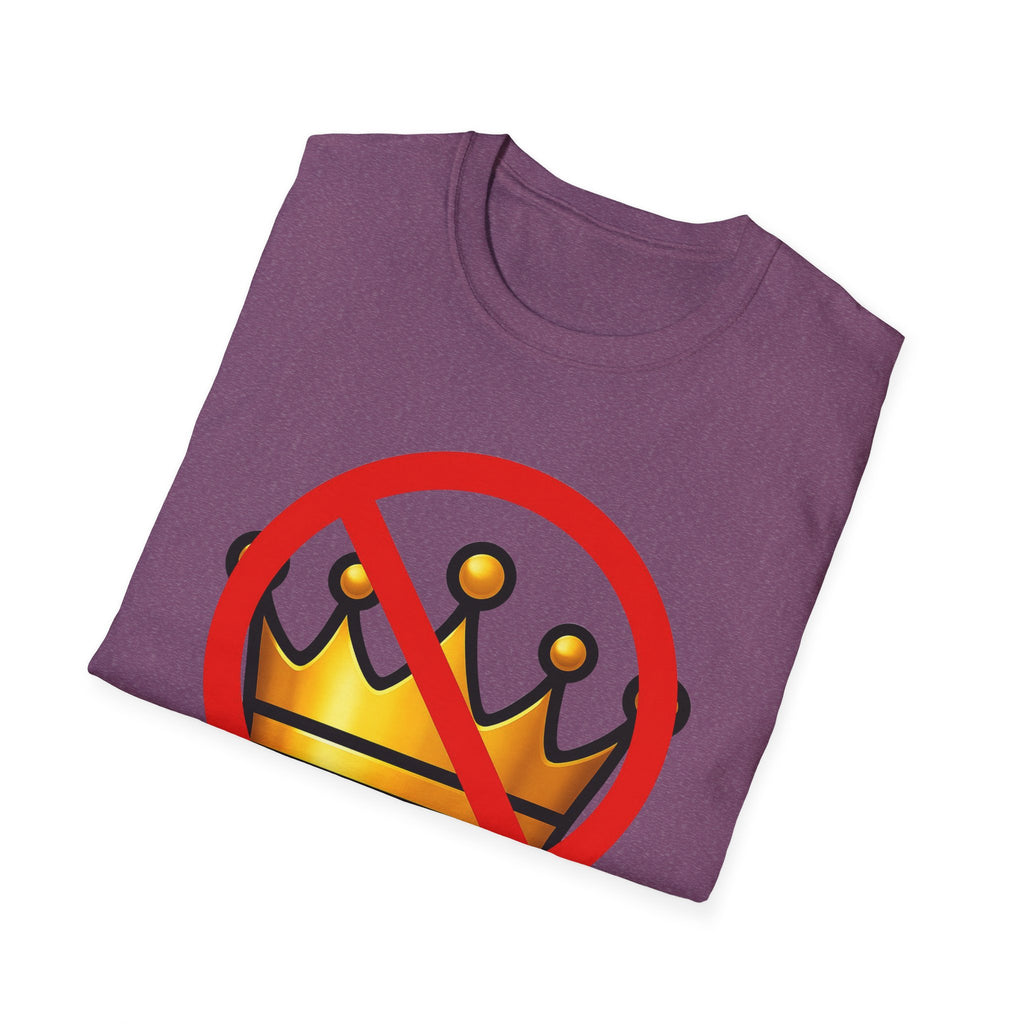 No Kings Anti Trump Protest Activist Unisex Softstyle T-Shirt, Resist Gift, June 14 Social Justice Tee, Activism Apparel, Political