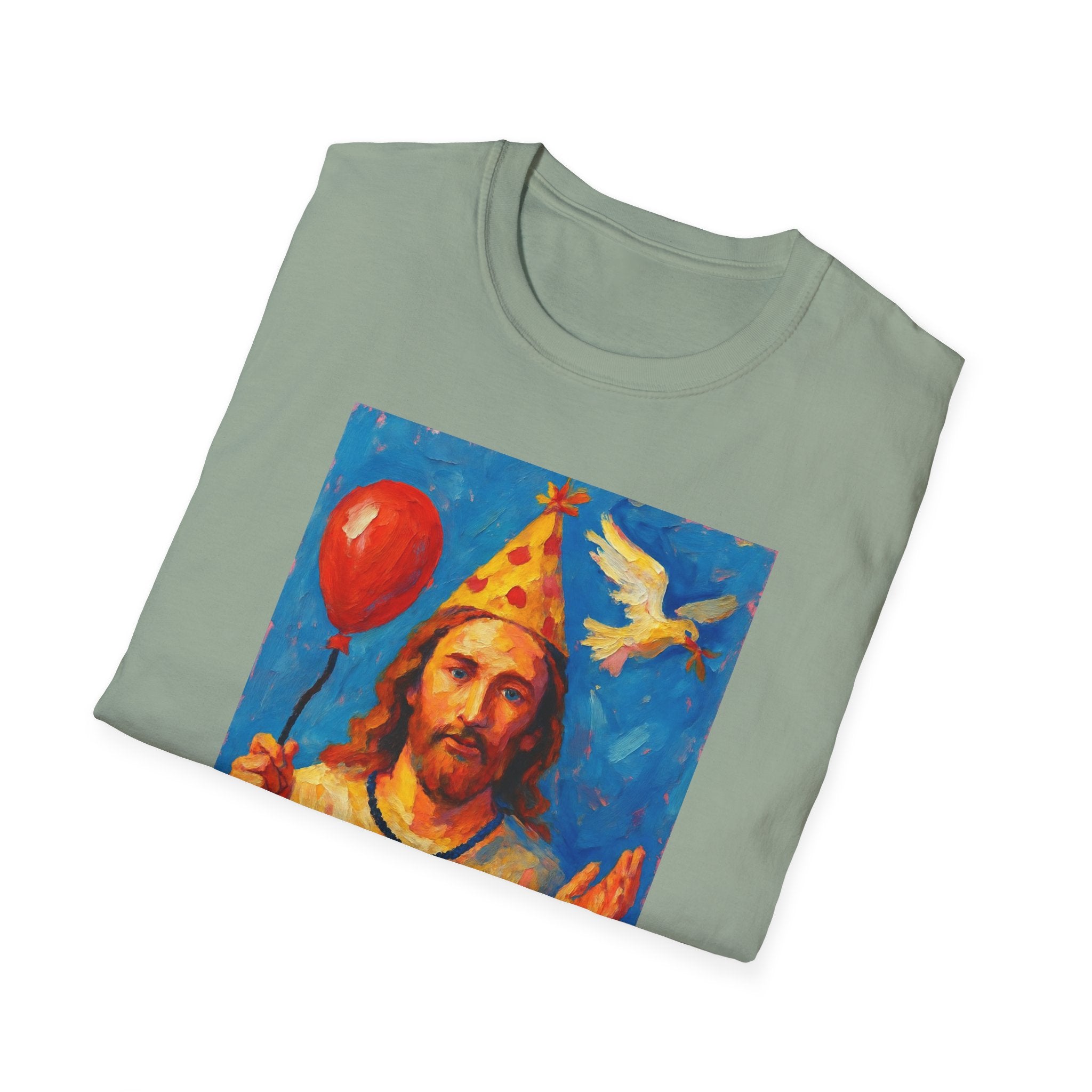 Vintage Religious Icon Birthday Boy T-Shirt Go Jesus, it’s your birthday!