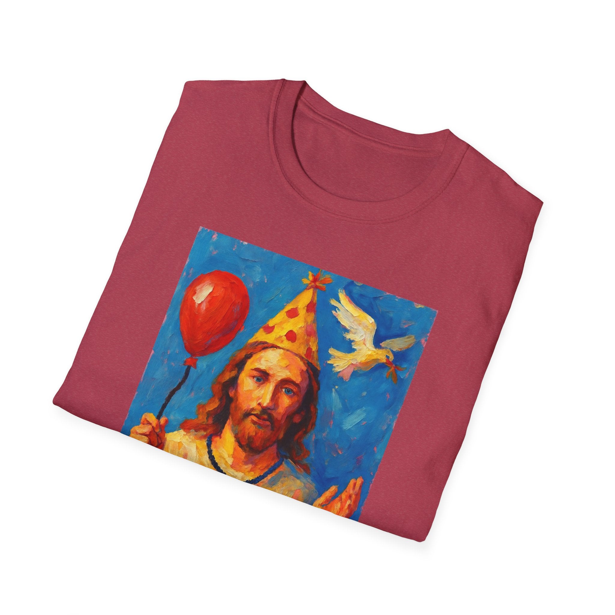 Vintage Religious Icon Birthday Boy T-Shirt Go Jesus, it’s your birthday!