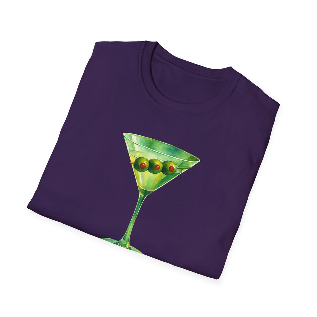 Martini Graphic T-Shirt | Unisex Softstyle Tee | Perfect for Cocktail Lovers, Parties, and Unique Gift Idea, Birthday, Summer Fun gift