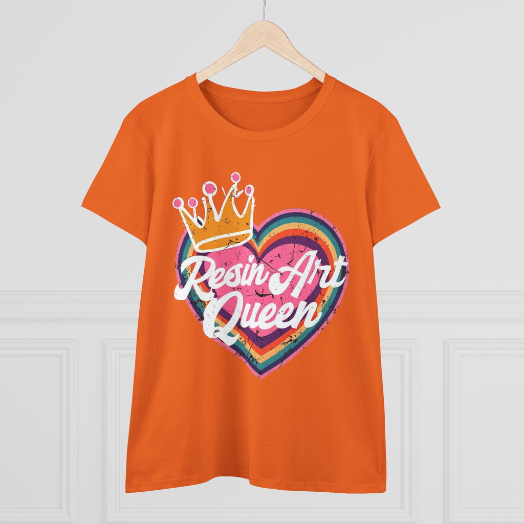 Resin Art Queen Tee - Fun, Colorful Cotton Shirt for Art Lovers, Gifts, Festivals, Home Parties, Creative Outfits