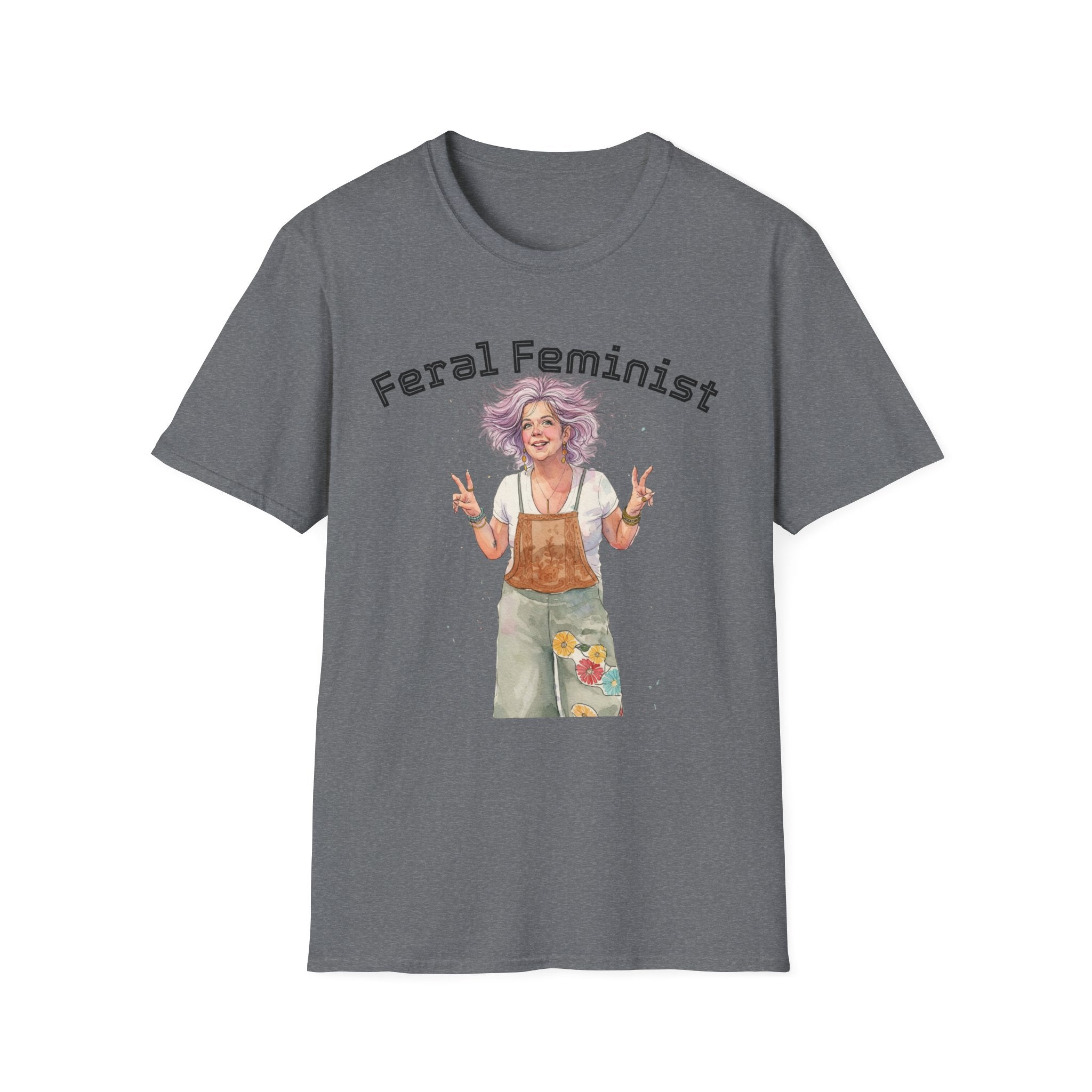 Feral Feminist Boho T-Shirt — Hippie Feminist Graphic Tee