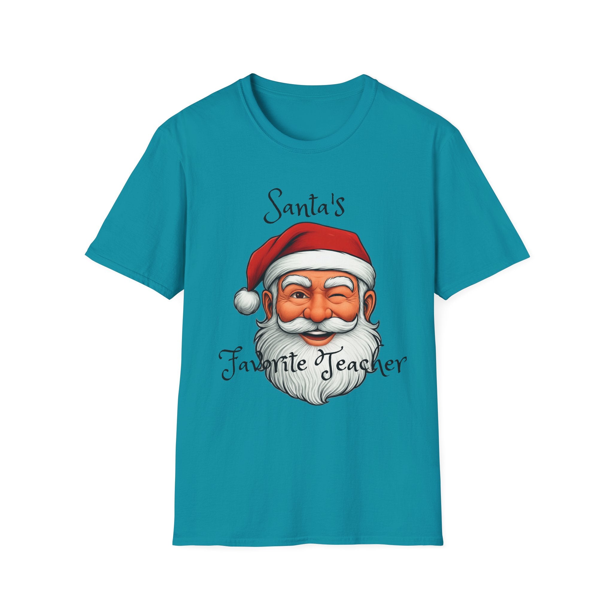 Christmas Teacher Gifts, Santa's Favorite Teacher Tee, Holiday School Apparel, Teacher Appreciation Shirt, Teacher Christmas Present, Unisex