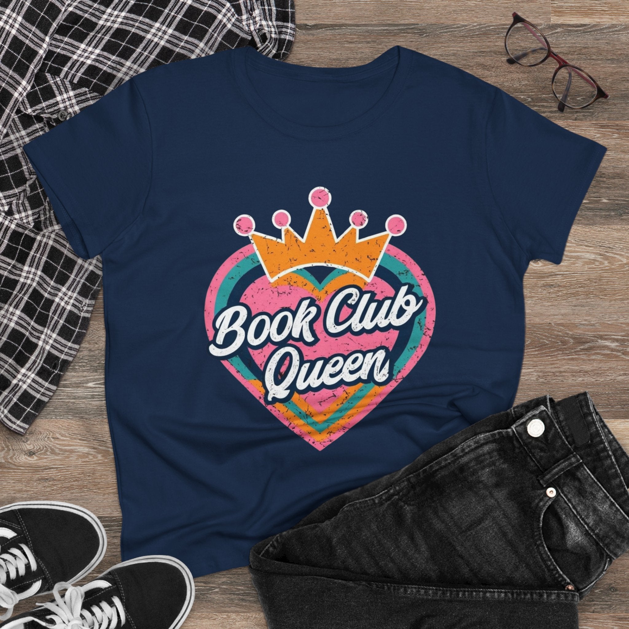 Book Club Queen Women's Tee - Perfect T-Shirt for Book Lovers, Great Gift for Readers, Cozy Casual Apparel, Ideal for Book Club [...]