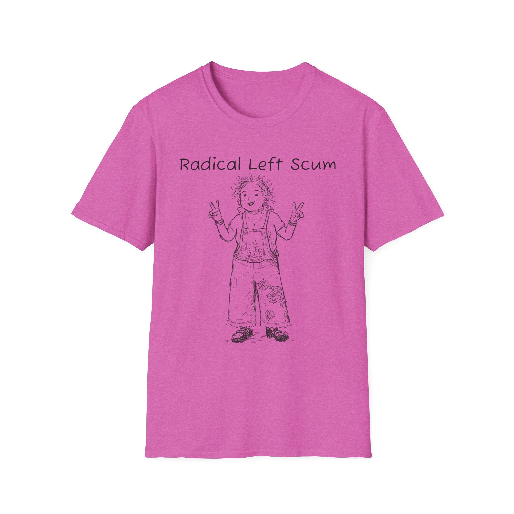 Radical Left Scum T-Shirt — Provocative Political Graphic Tee Anti Trump Streetwear