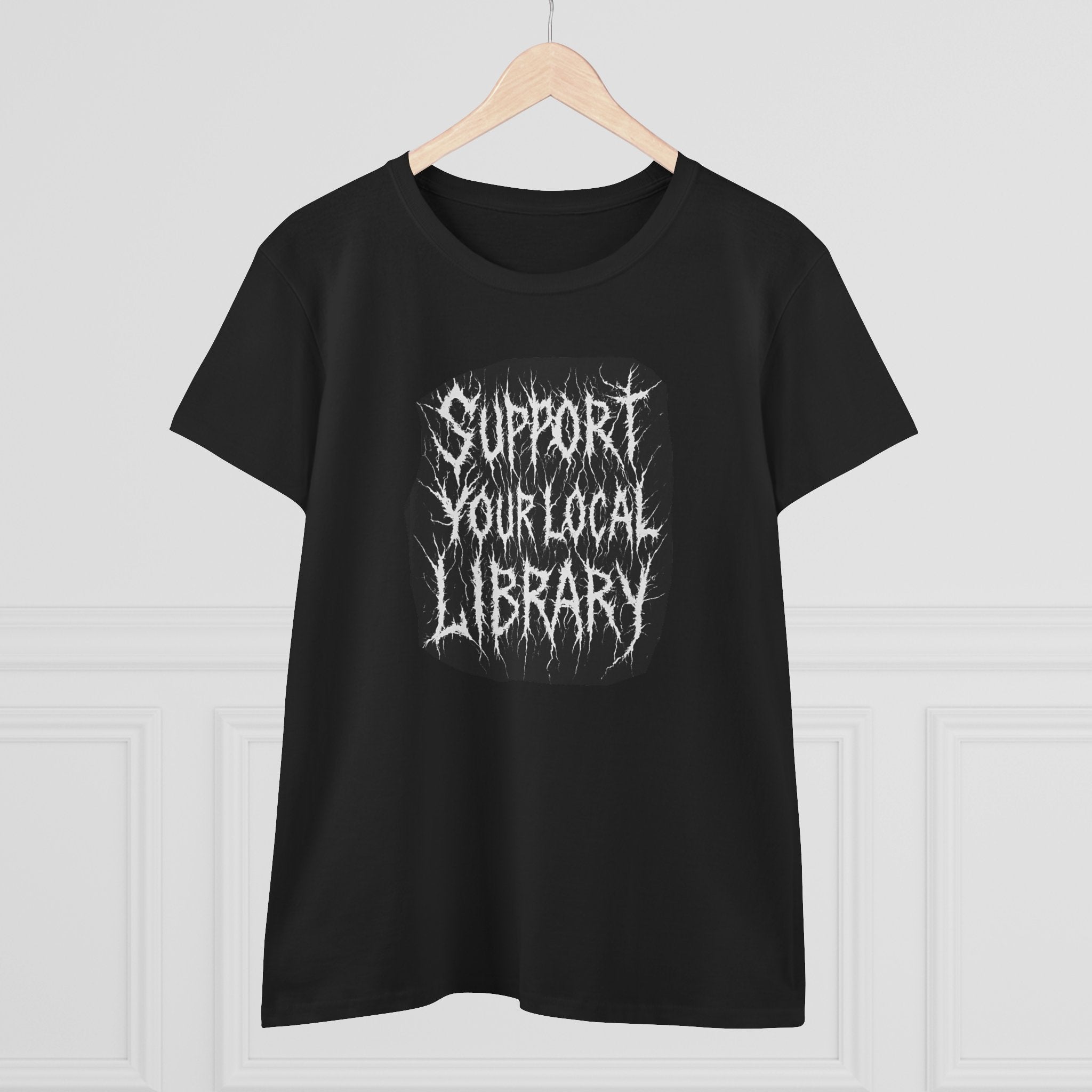 Support Your Local Library Women's Cotton Tee