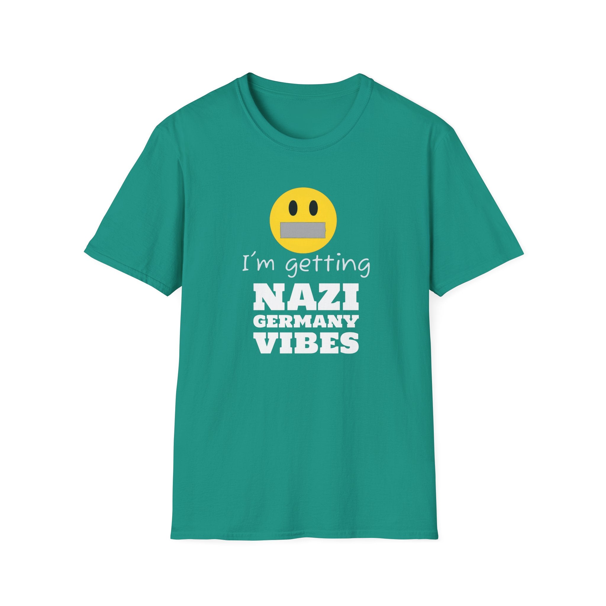 Nazi Germany Vibes, Anti-Trump Resistance T-Shirt, Political Protest Tee, Unisex Softstyle Shirt, Left Wing Activist Clothing, Censorship
