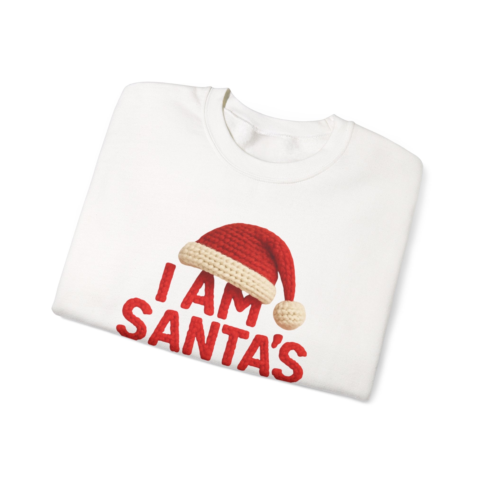 Christmas Sweatshirt - "I Am Santa's Favorite" Festive Crewneck printed