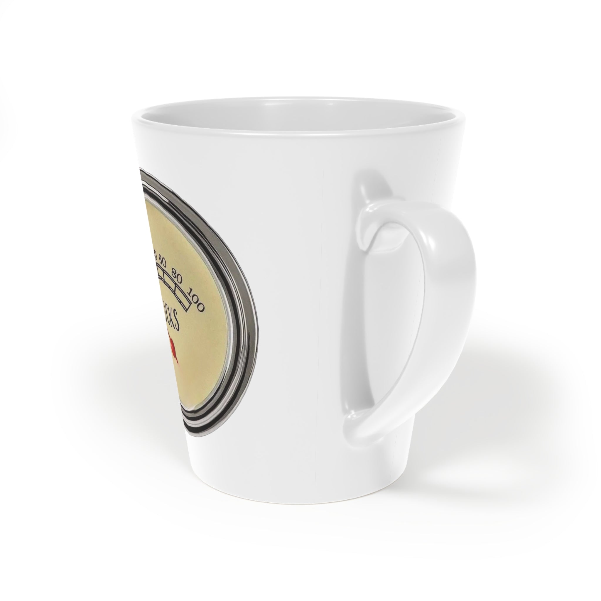 Latte Mug with ZERO F GIVEN Design, Coffee Lover's Gift, Unique Kitchenware, Perfect for Home or Office, Great for Birthdays or Holidays