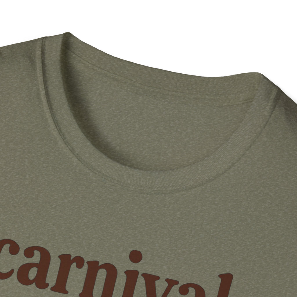 Vintage Camping Graphic T-Shirt, carnival rainbow Unisex Outdoor Tee, Nature Lover Gift, Festival , Retro Hiking Shirt, Carnival 2023 Merch