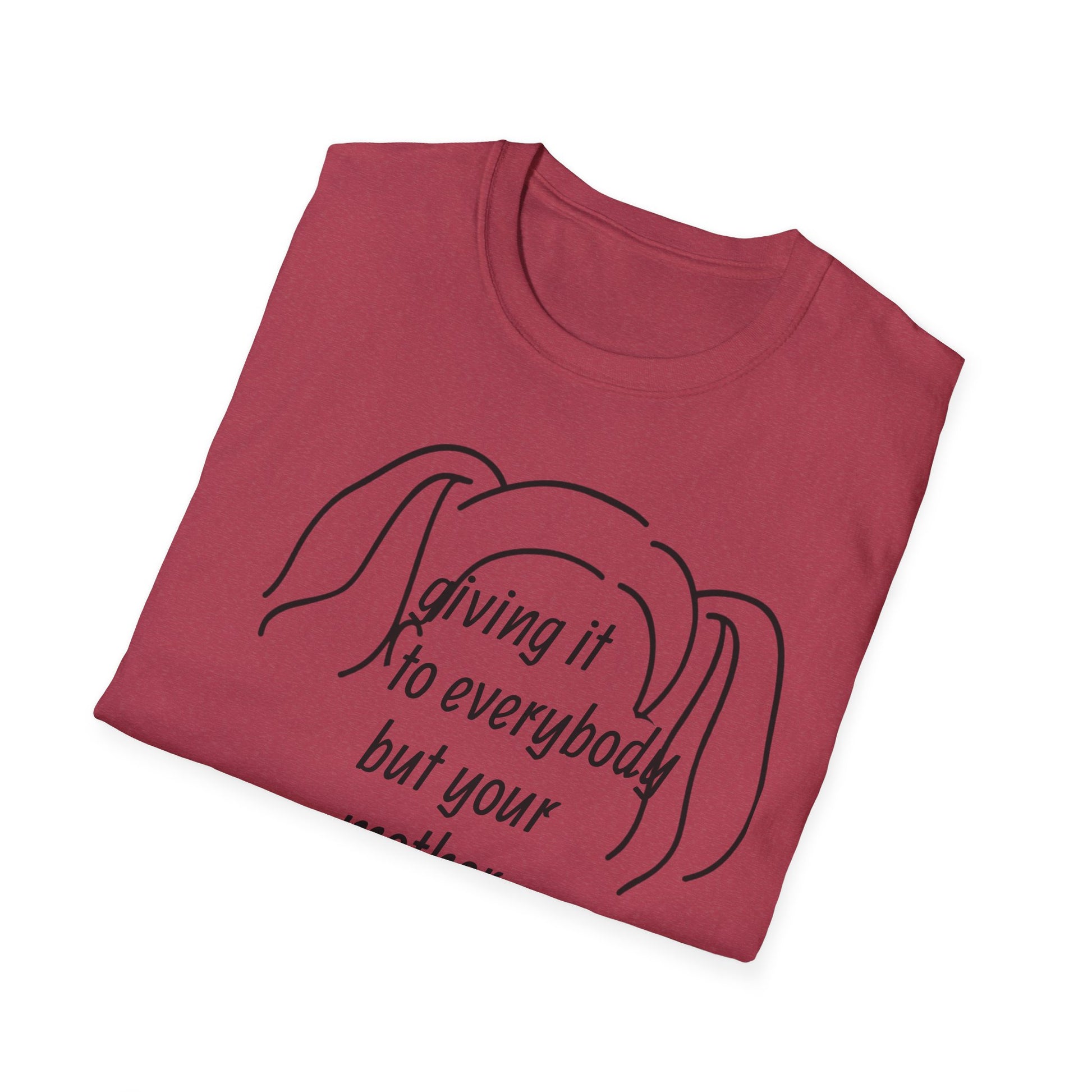 Giving it to everybody but your mother 90's Song Lyric Unisex T-Shirt, Gift for Music Lovers, Vintage Tee, Here and Now, Music Quote Top