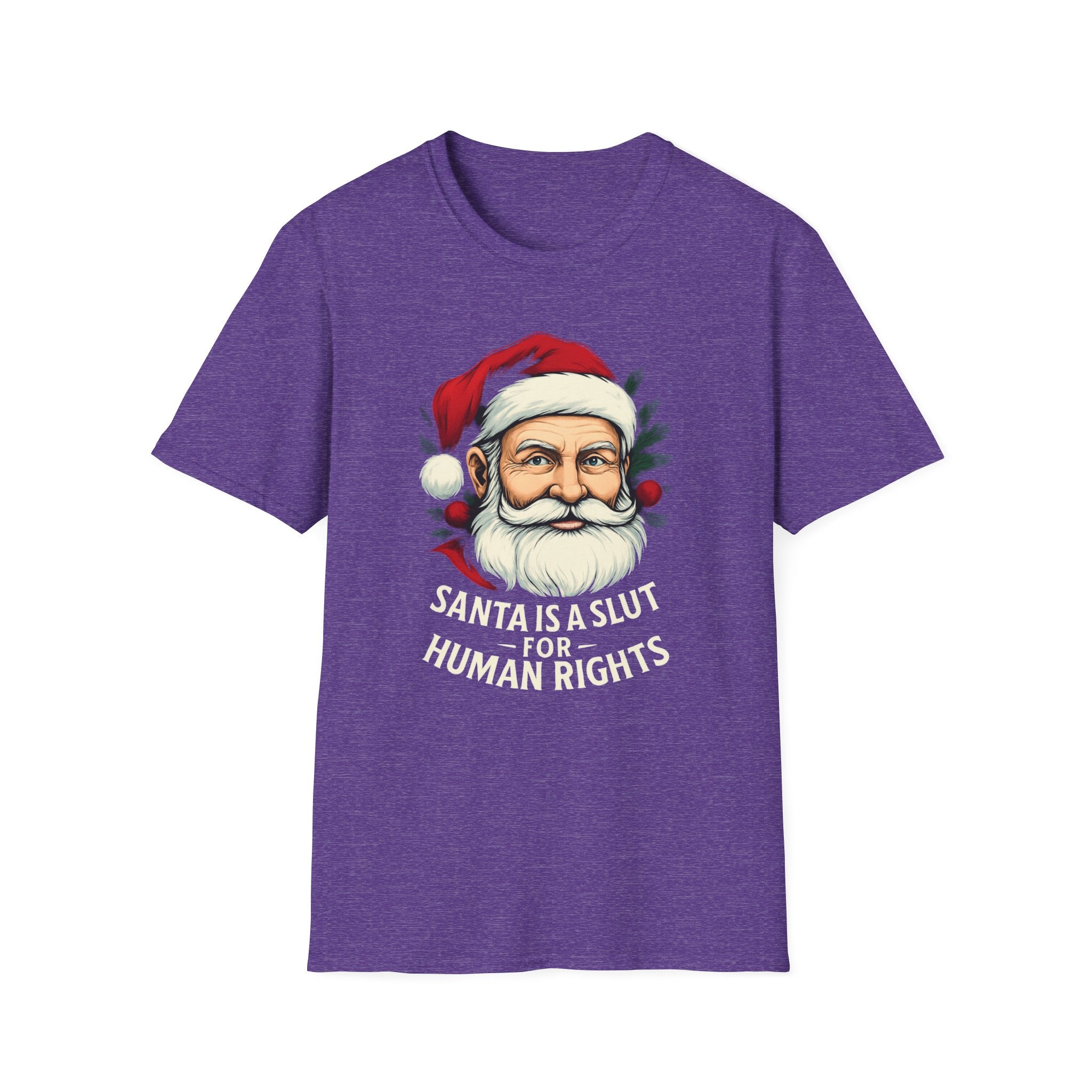 Political Santa loves Human Rights Unisex T-Shirt Christmas gift