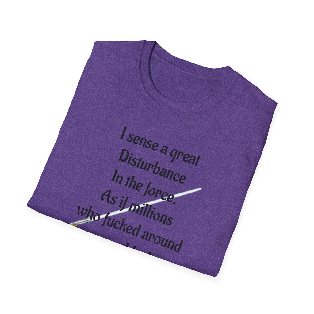 Star Wars FAFO Anti Trump Unisex Softstyle T-Shirt, Disturbance in the Force Tee, Bad Karma Shirt, Political Statement Top