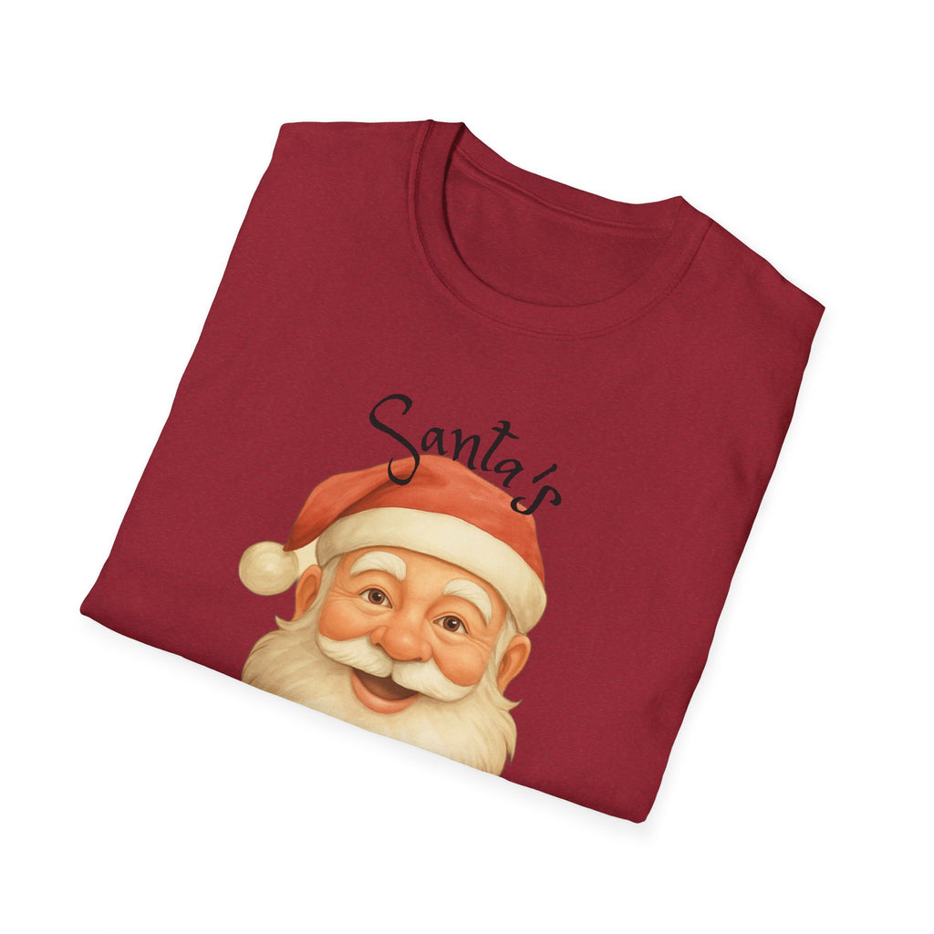 Santa Nurse Christmas T-Shirt, Santa's Favorite Nurse Top, Holiday Gifts for Nurses, Unisex Tee, RN Shirt, Healthcare Worker Apparel