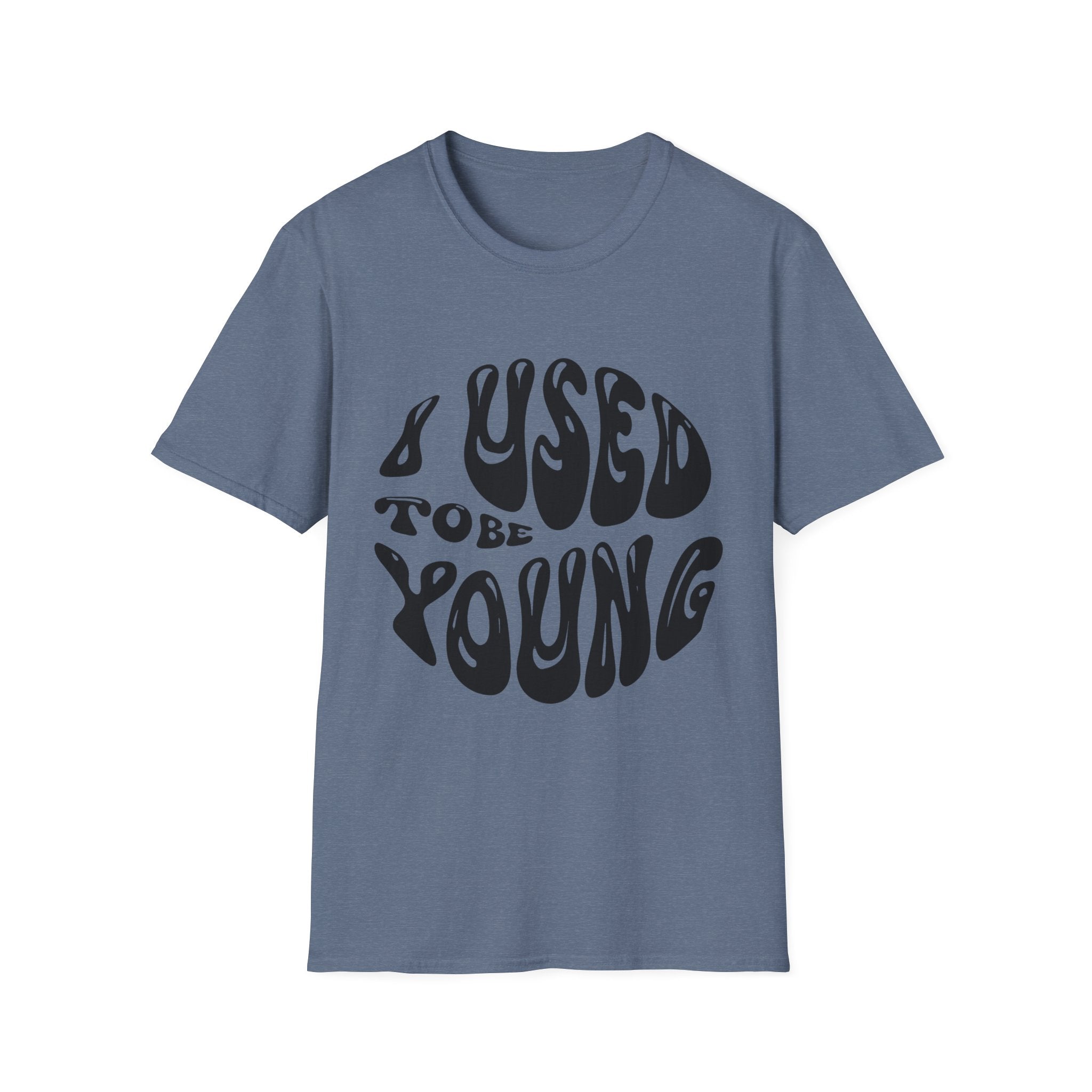 I used to be young Vintage Vibes Unisex Softstyle T-Shirt, Nostalgic Shirt, Retro Tee, Classic Graphic Tee, Throwback T-Shirt