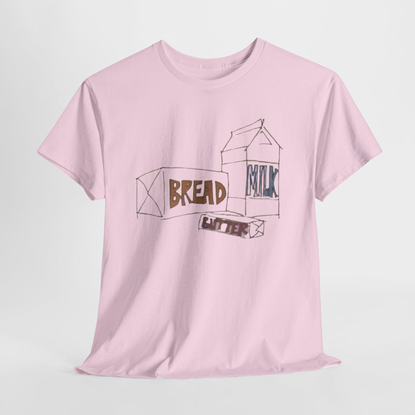 Bread Milk Butter Unisex Heavy Cotton Tee