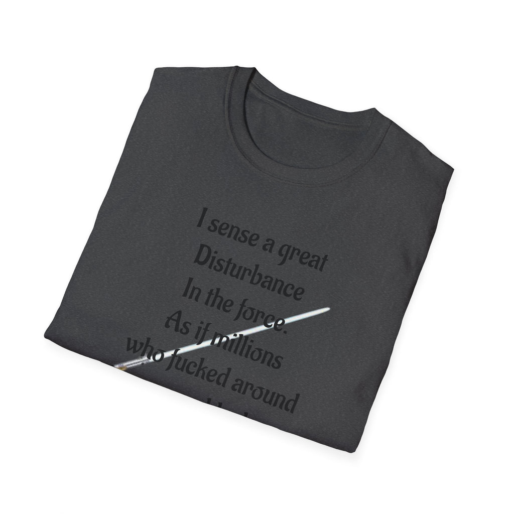 Star Wars FAFO Anti Trump Unisex Softstyle T-Shirt, Disturbance in the Force Tee, Bad Karma Shirt, Political Statement Top