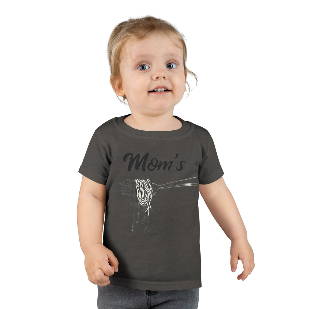 Messy Kid Toddler T-shirt, Mom's Spaghetti Baby Shirt, Fun Kids Clothes, Cute Child Tee, Funny Children's Apparel