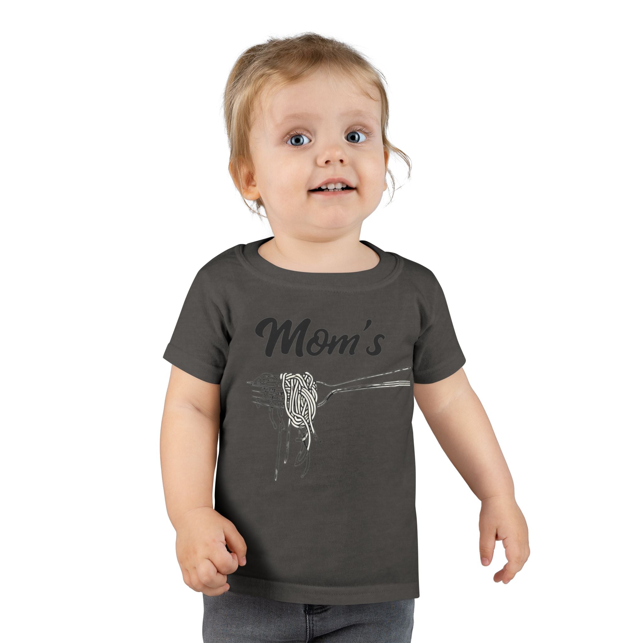 Messy Kid Toddler T-shirt, Mom's Spaghetti Baby Shirt, Fun Kids Clothes, Cute Child Tee, Funny Children's Apparel