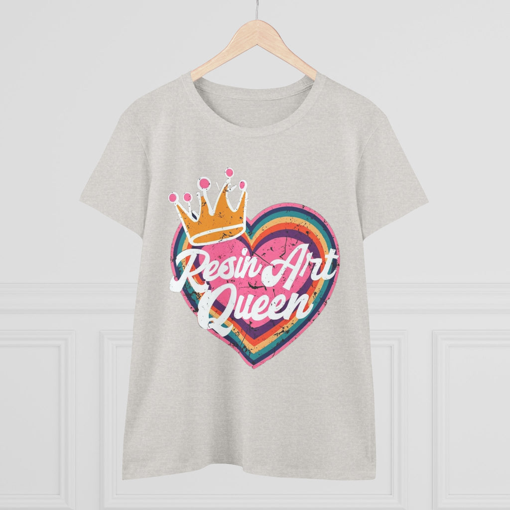 Resin Art Queen Tee - Fun, Colorful Cotton Shirt for Art Lovers, Gifts, Festivals, Home Parties, Creative Outfits