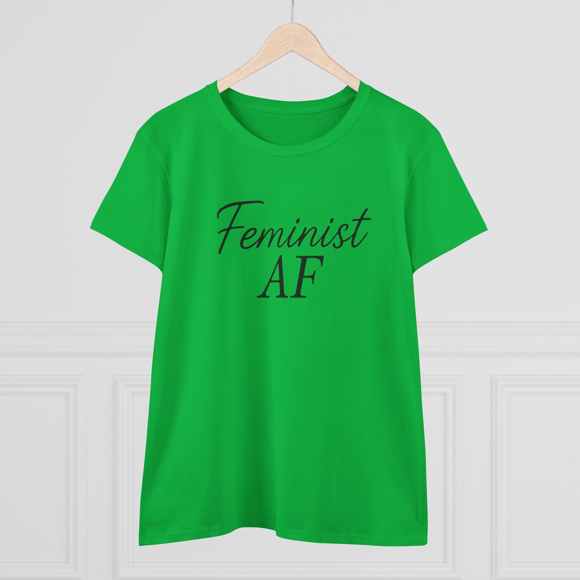 Feminist AF Tee, Protest Shirt, Empowerment Top, Activist Clothing, Women's Rights Apparel, Midweight Cotton Tshirt
