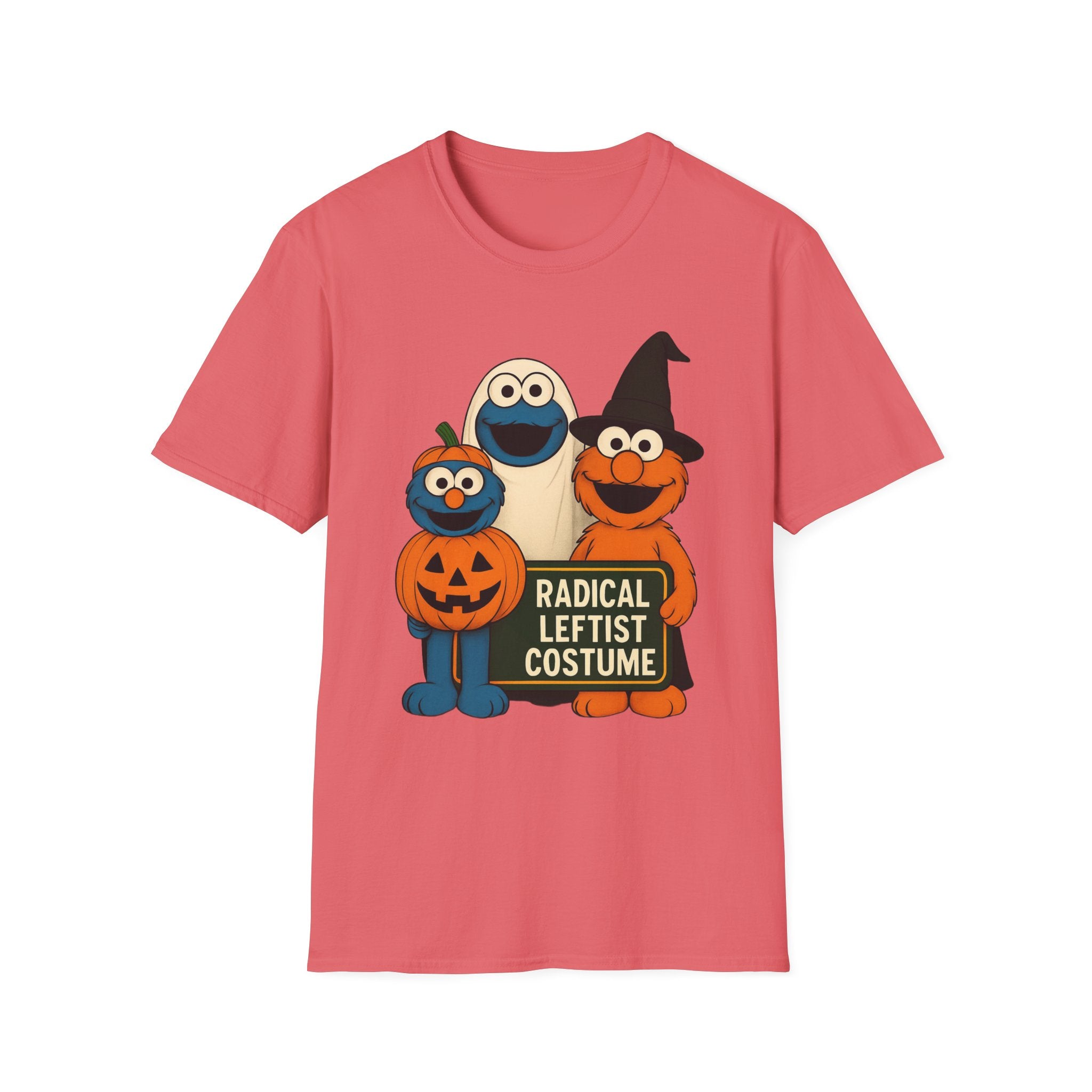Radical Leftist Costume T-Shirt, Halloween gift Nostalgia Puppets Kindness Diversity Social Justice Anti-Trump Tee, Unisex Softstyle Top