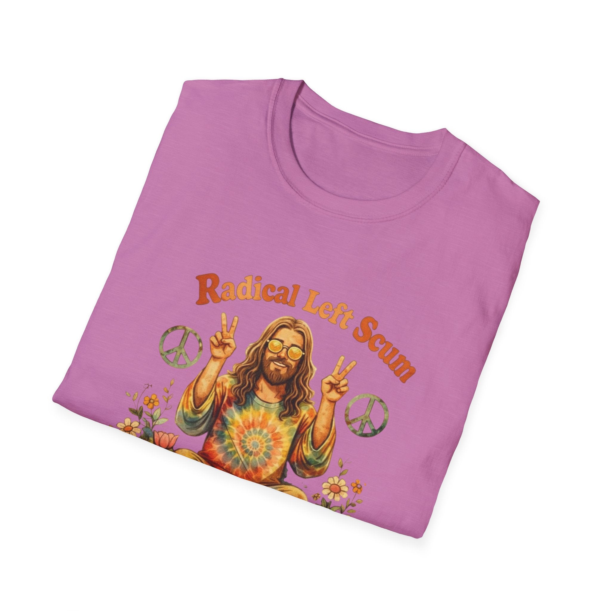 Radical Left Scum Hippie Peace Meditation T-Shirt