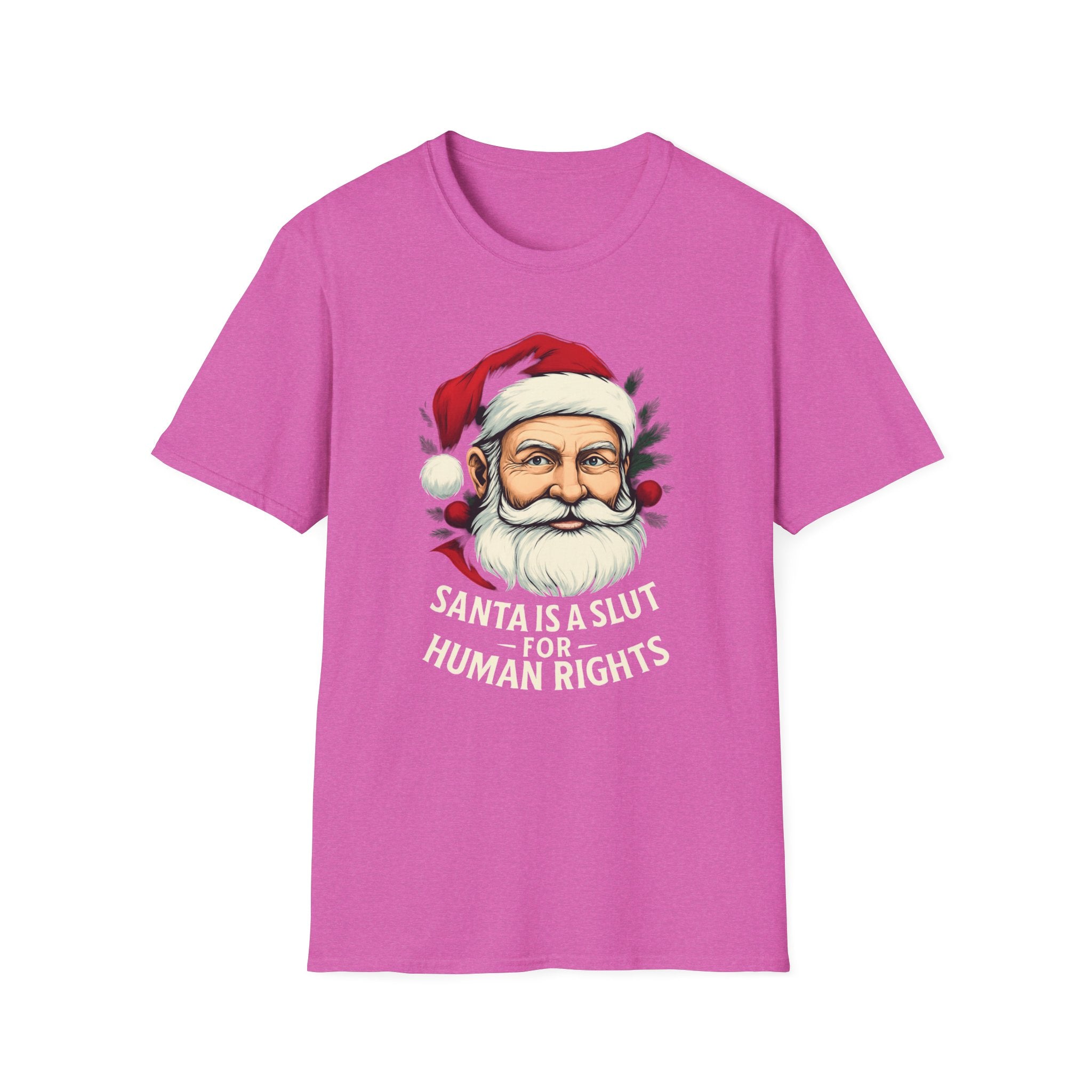Political Santa loves Human Rights Unisex T-Shirt Christmas gift