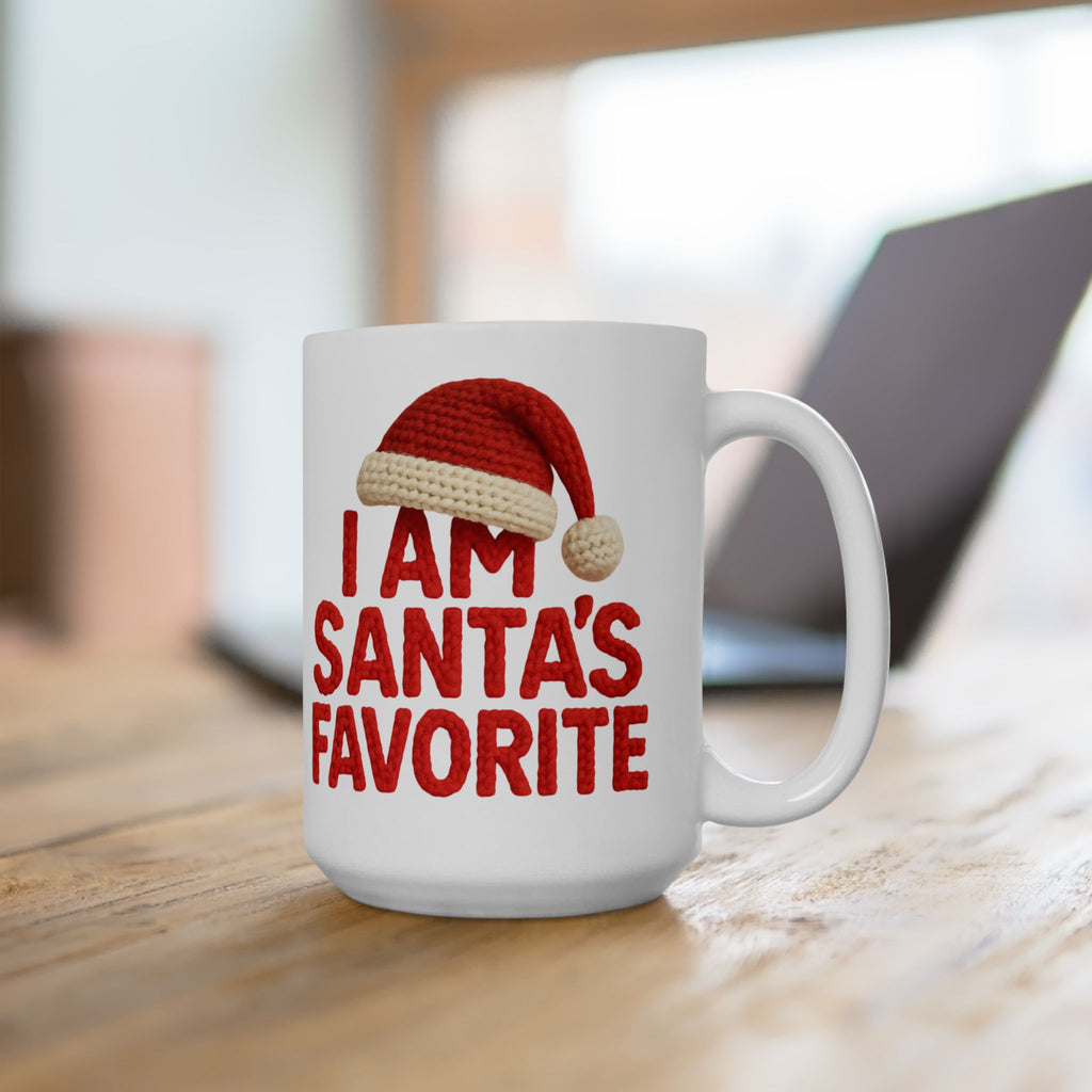 Holiday Santa's Favorite Ceramic Mug