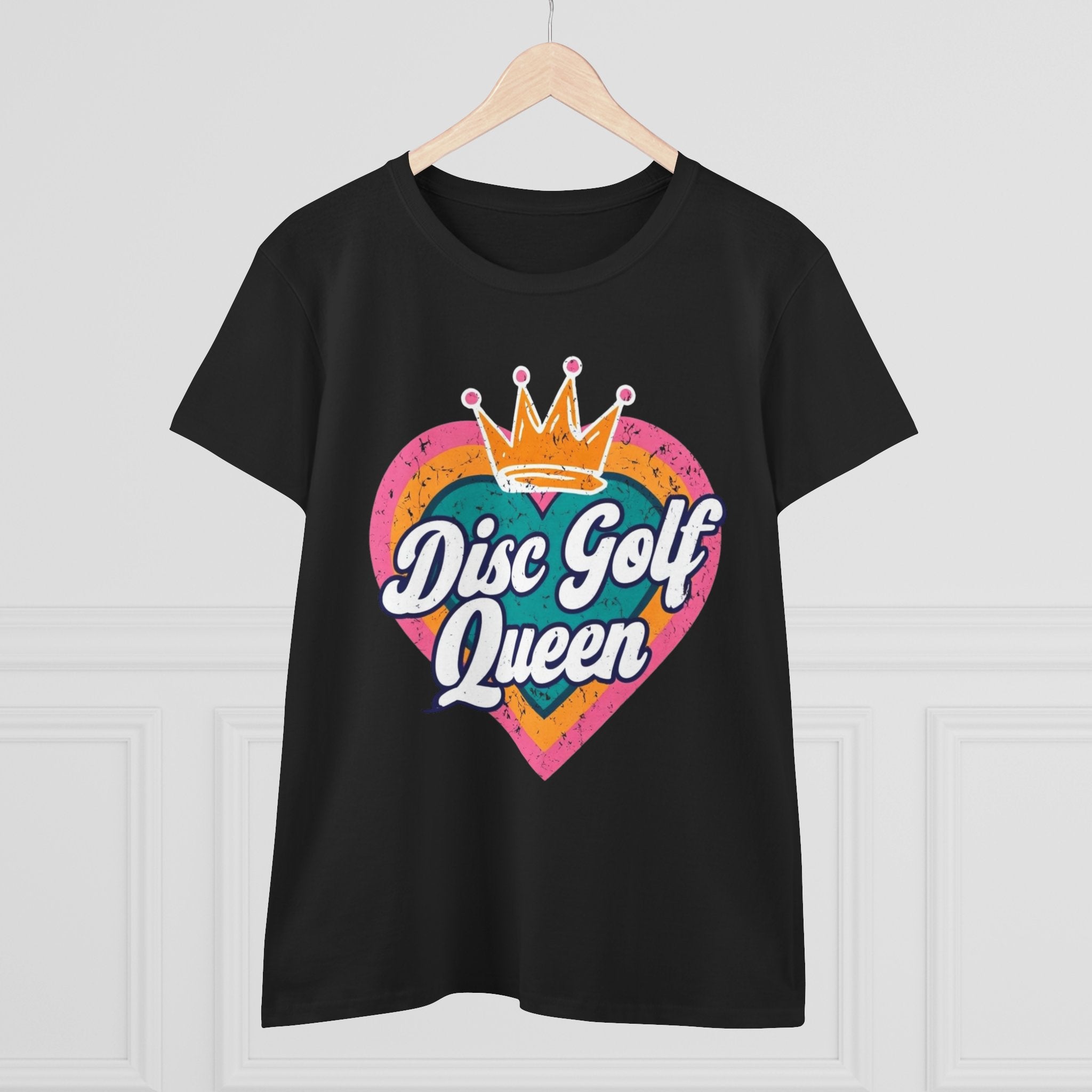 Disc Golf Queen Women's Tee, Fun Disc Golf T-Shirt, Sporty Graphic Tee, Gift for Disc Golf Lovers, Casual Outfit, Summer Wardrobe