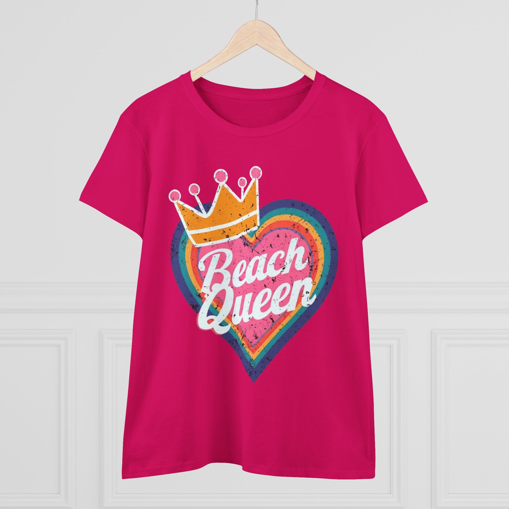 Beach Queen T-Shirt, Summer Vibes Tee, Vacation Shirt, Gift for Beach Lovers, Fun Retro Graphic Tee fun coastal tea for her